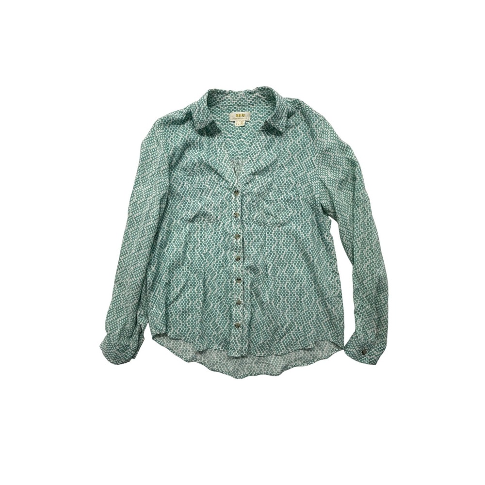 Maeve Anthropologie Mint Green Rochelle Button Down Blouse Top 4 S NWOT - Picture 2 of 9